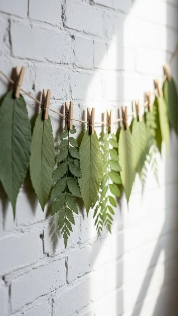 Pressed Leaf Hanging Banner