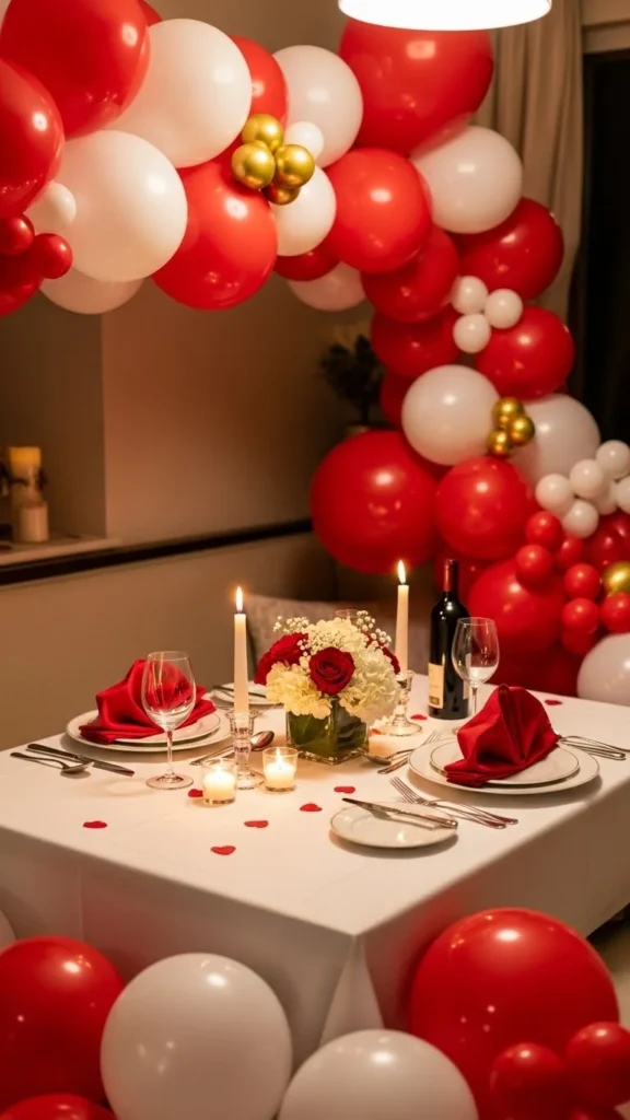 Red, White, and Gold Accent Set