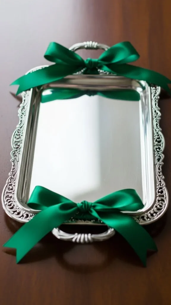 Ribbon-Tied Serving Trays