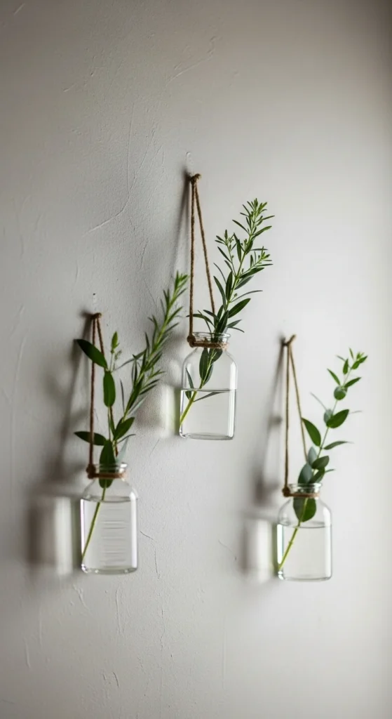 Rope-Hung Wall Vases