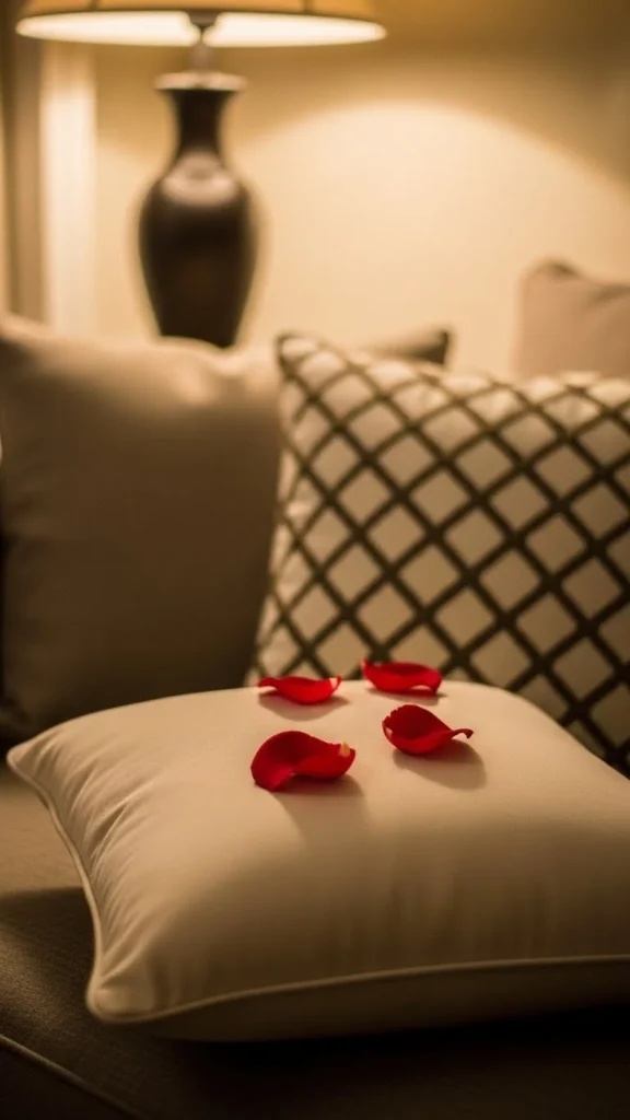 Rose Petal Accent Pillows