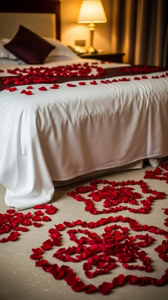 Rose Petal Bedside Floor Accent