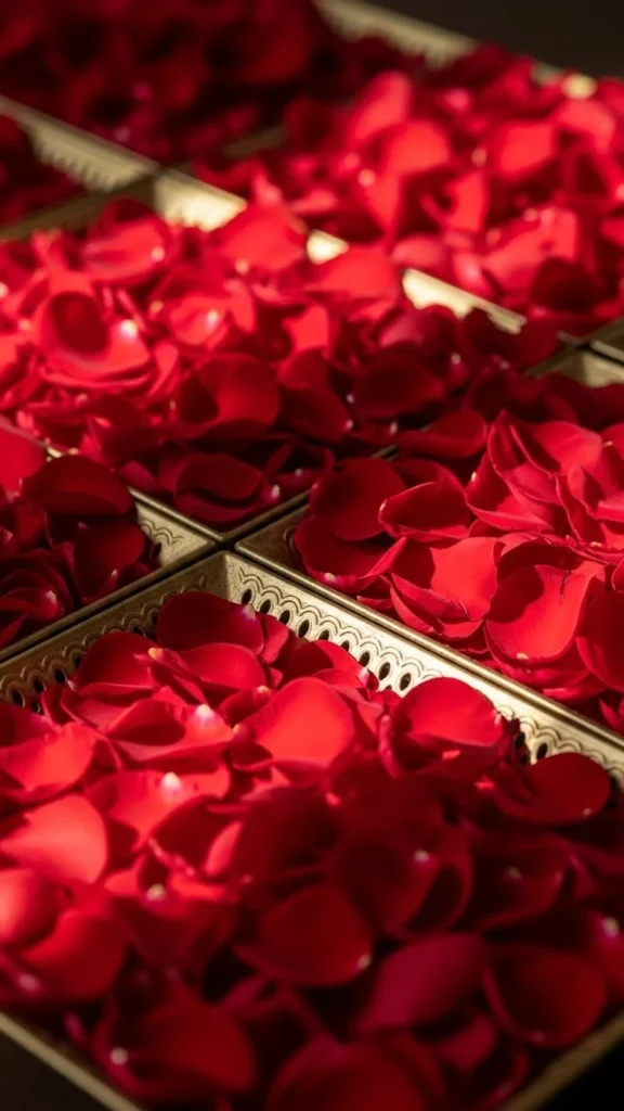 Rose Petal Tray Display