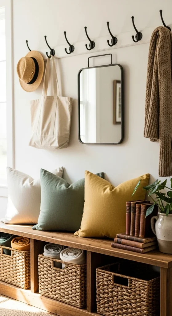 Rustic Entryway Bench Decor