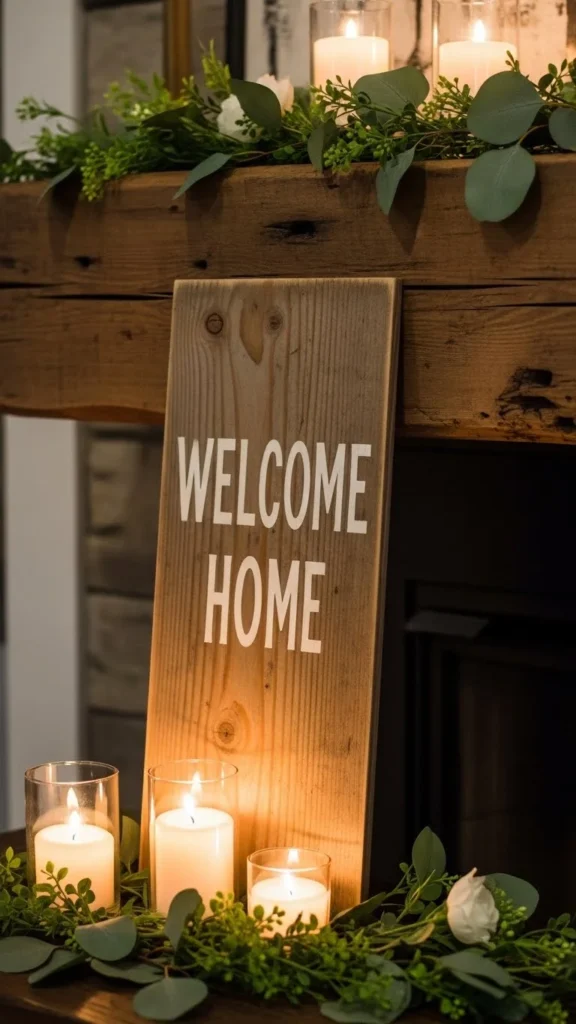 Rustic Sign With Soft Surroundings