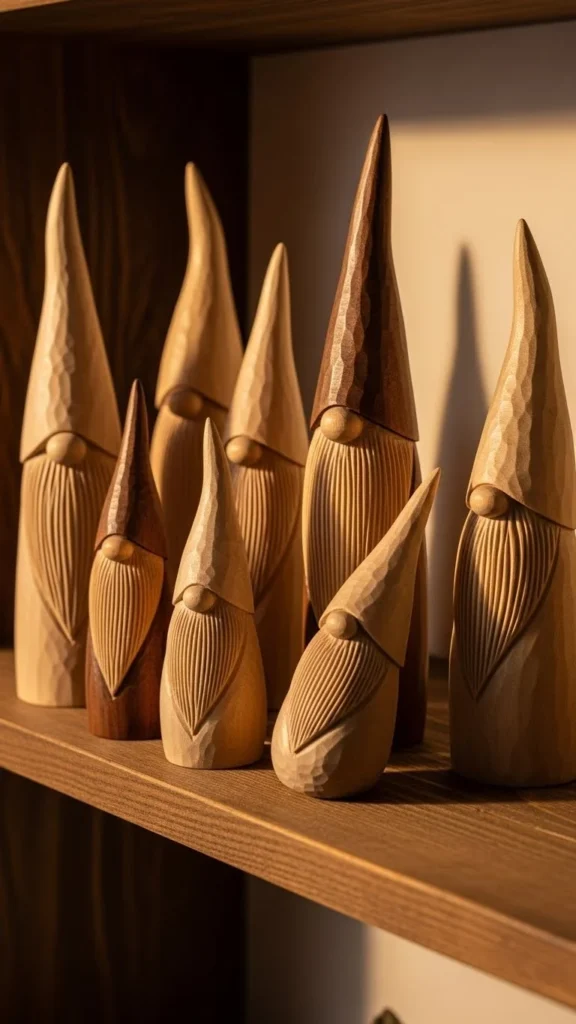 Rustic Wooden Gnomes
