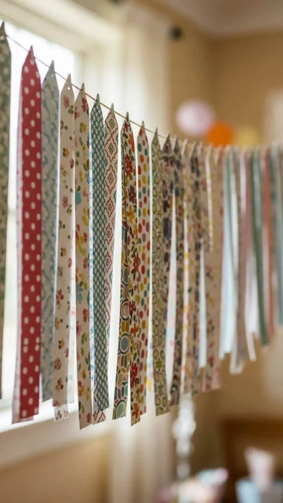 Scrapbook Paper Strip Banner