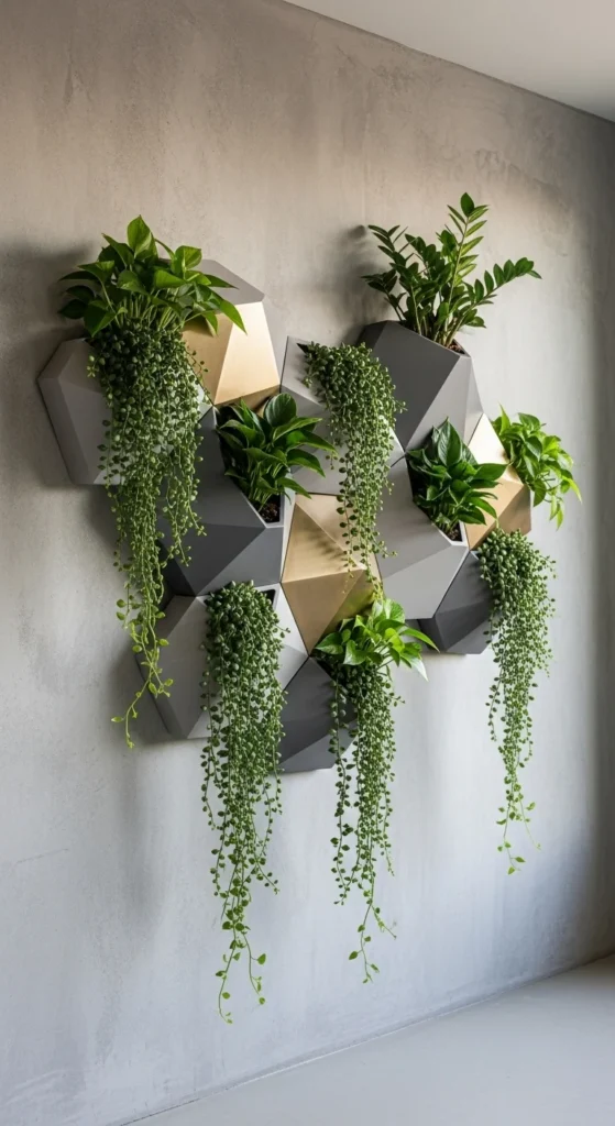 Sculptural Wall Planters as Art