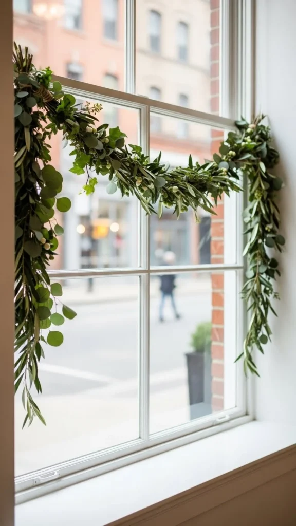 Seasonal Garlands Along the Frame