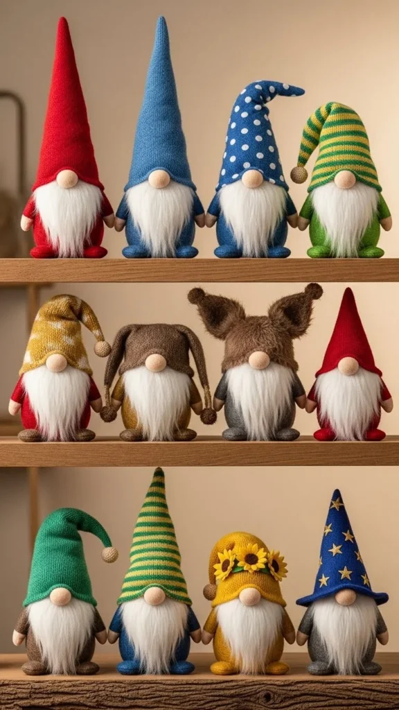 Seasonal Hat Swap Gnomes