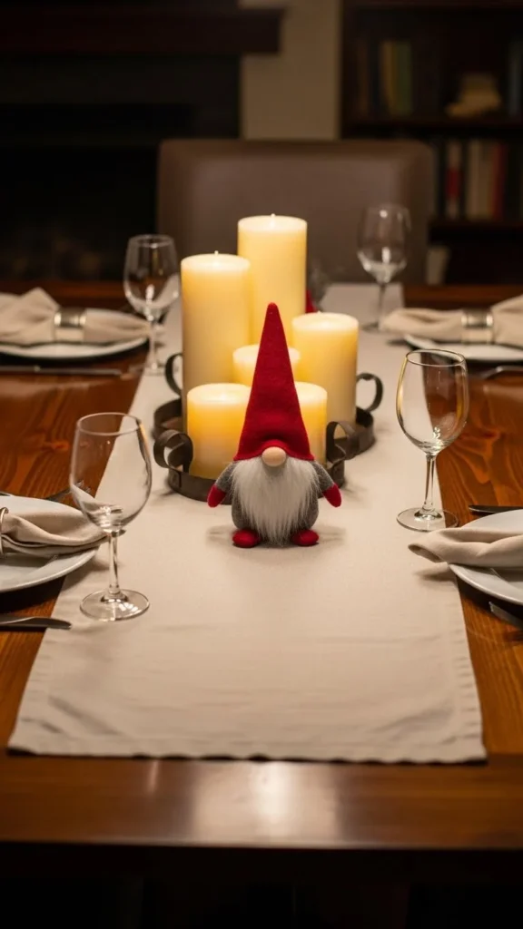 Seasonal Table Runner Gnomes