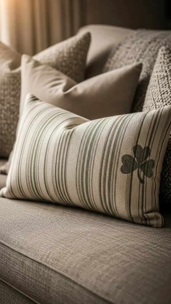 Shamrock Stripe Pillow