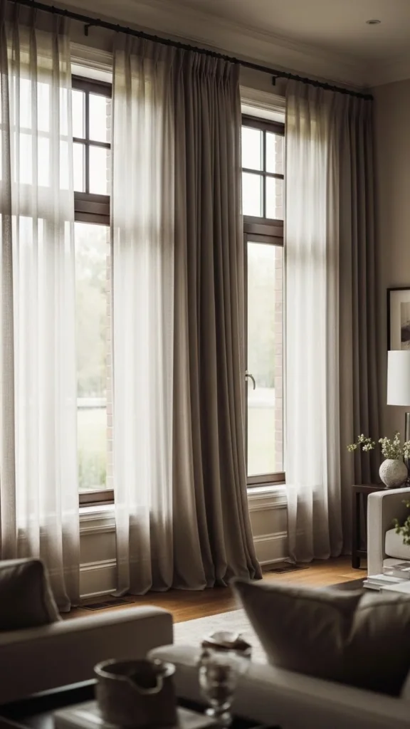 Sheer Layered Window Panels