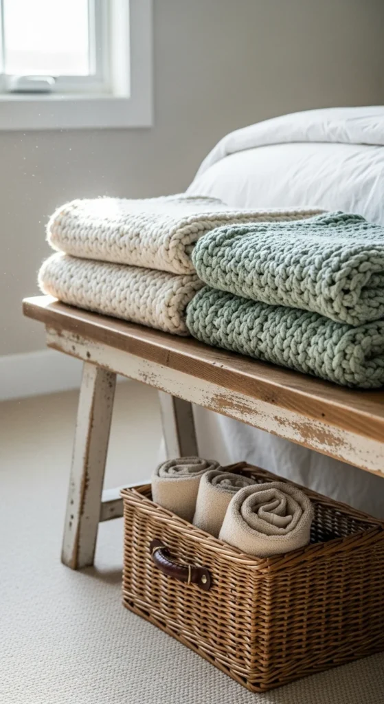 Simple Bedroom Bench Styling