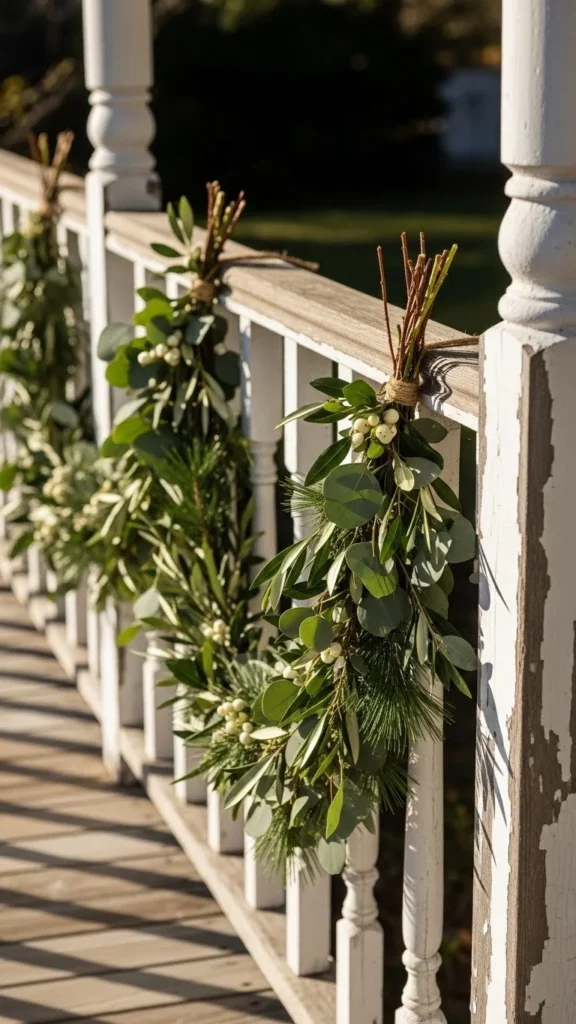 Simple Garland Along Railings