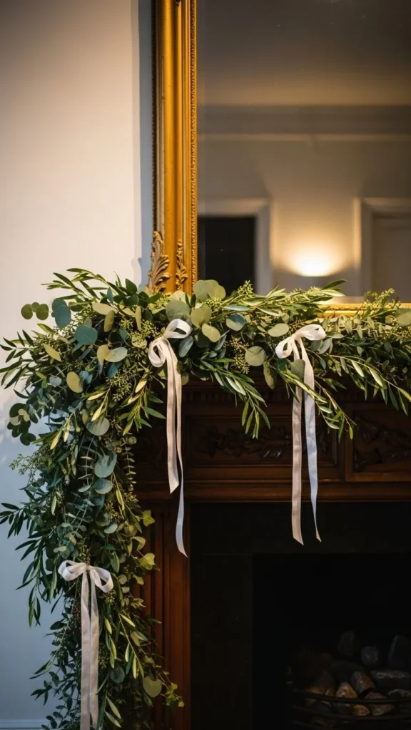 Simple Garland With Ribbon Ties