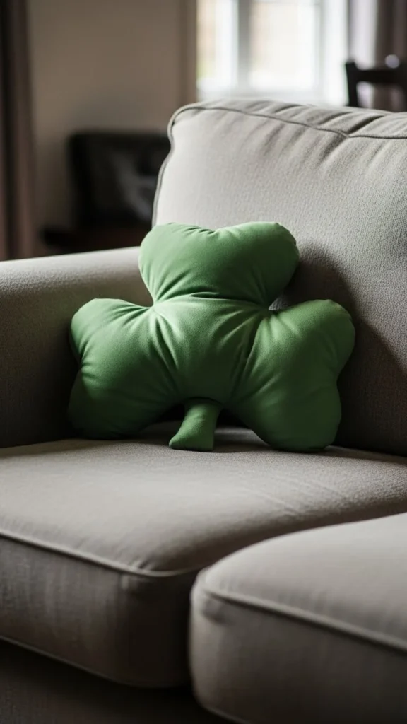 Simple Shamrock Pillow for Everyday Use