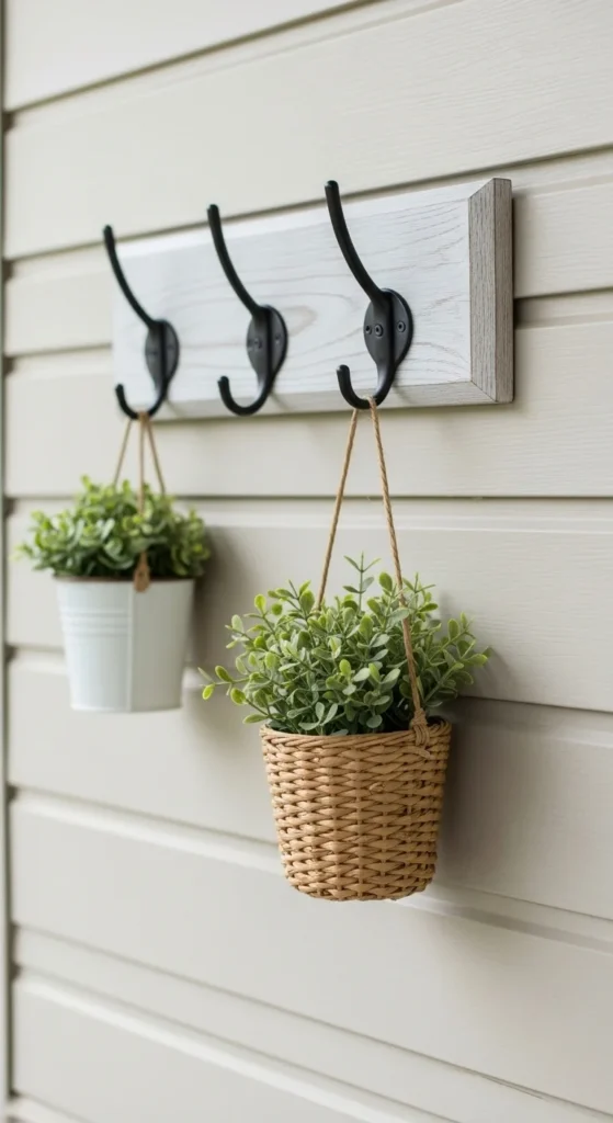 Simple Wall Hooks with Decor