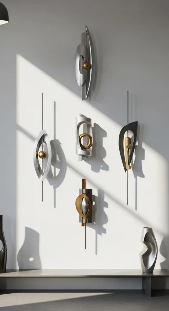 Slim Metal Wall Sculptures