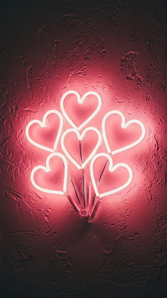  Soft Glow Heart Cluster