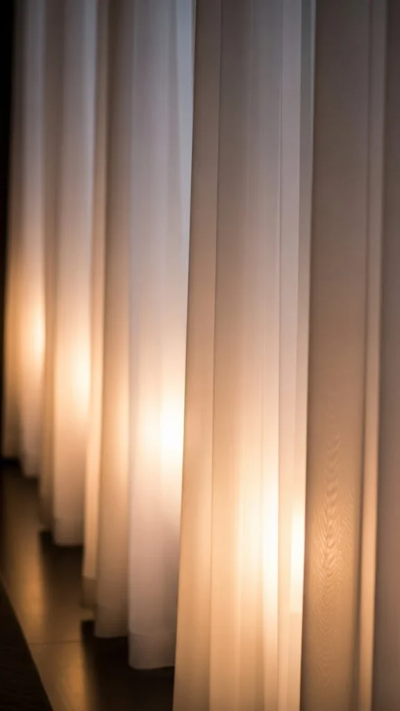 Soft Lighting Behind Curtains