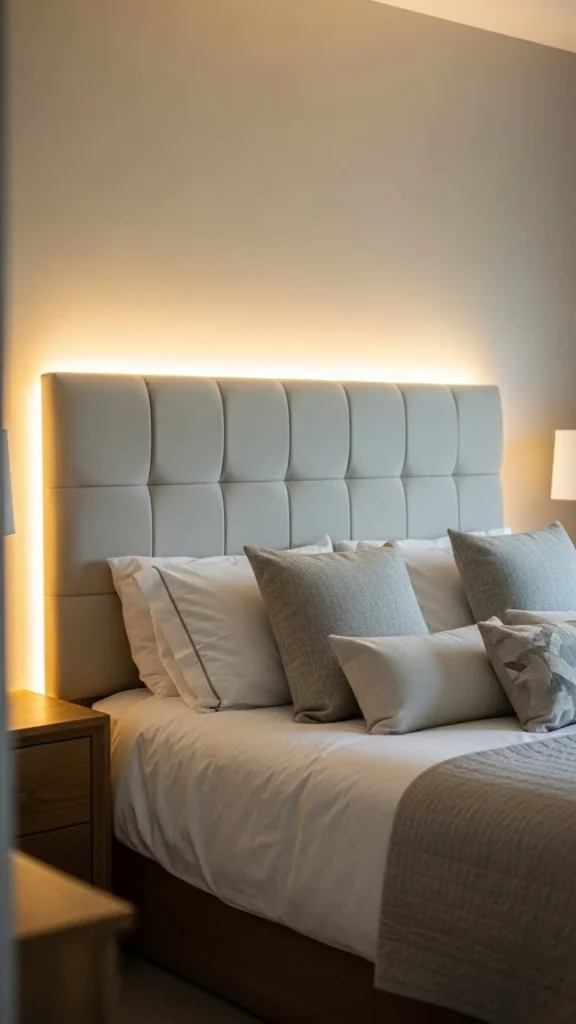 Soft Lights Behind Headboards