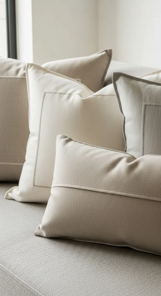 Soft Neutral Throw Pillows