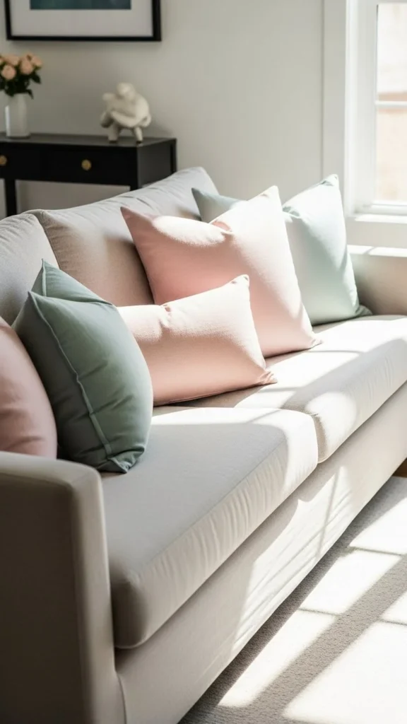 Soft Pastel Throw Pillows
