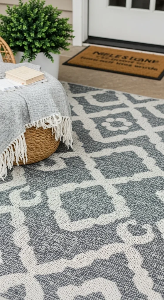 Soft Patterned Outdoor Rug