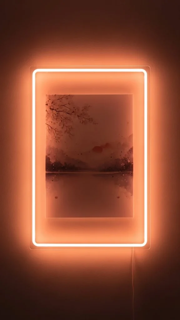 Soft Peach Glow Frame