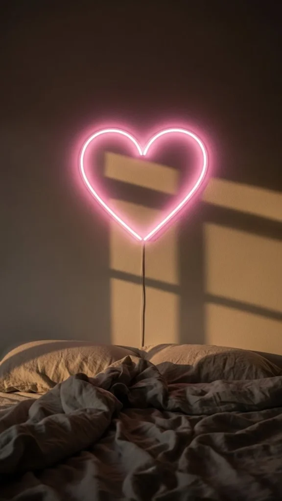 Soft Pink Heart Outline