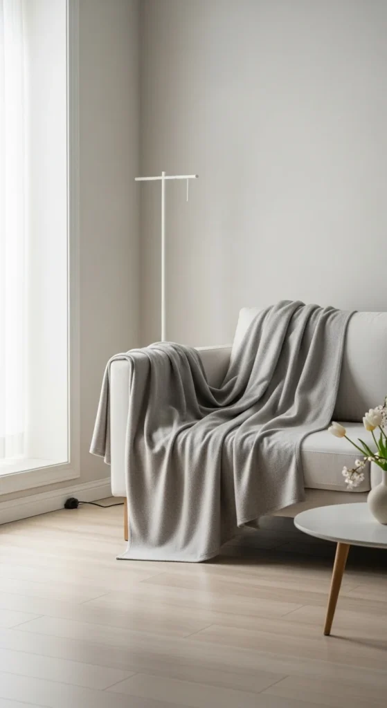 Soft Throw Blankets In Neutral Shades