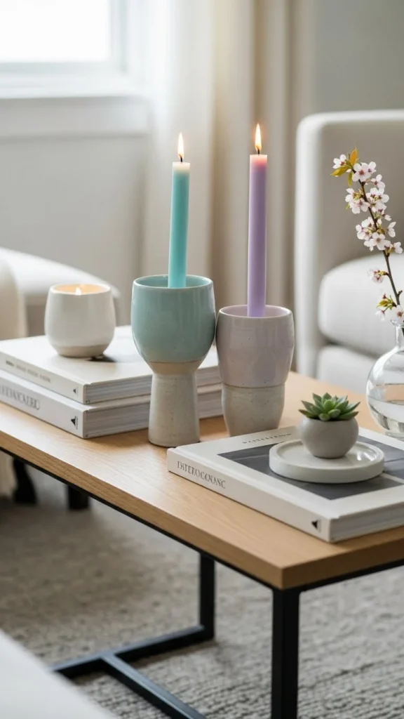 Spring-Toned Candles