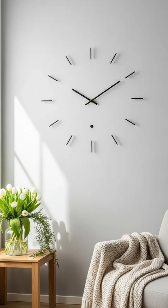 Statement Clock as Wall Art