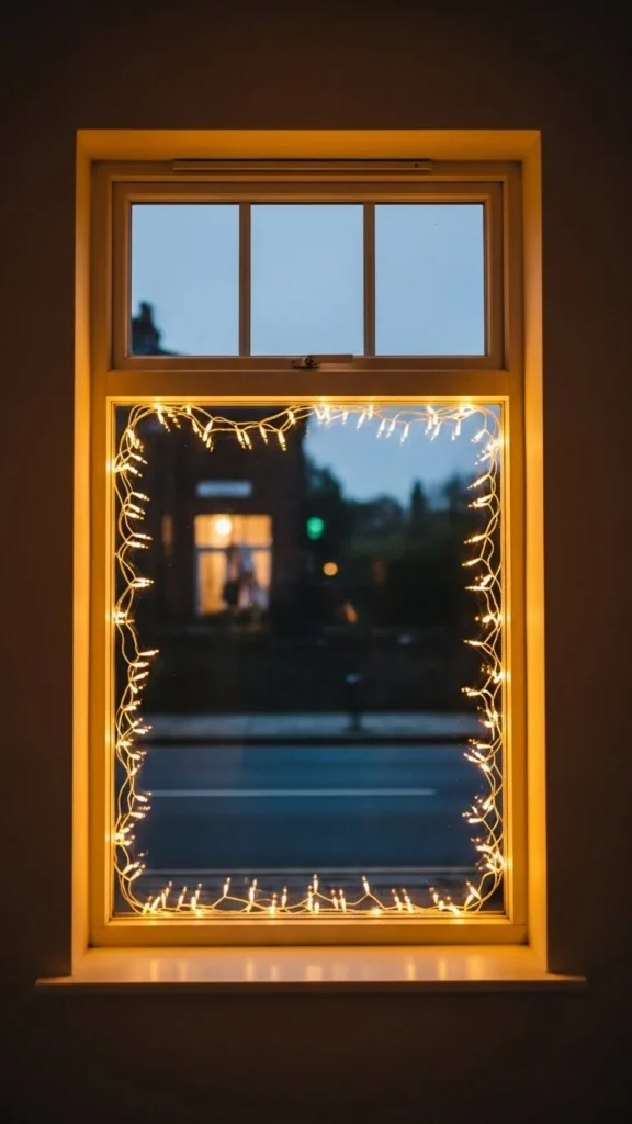 String Lights Draped Softly