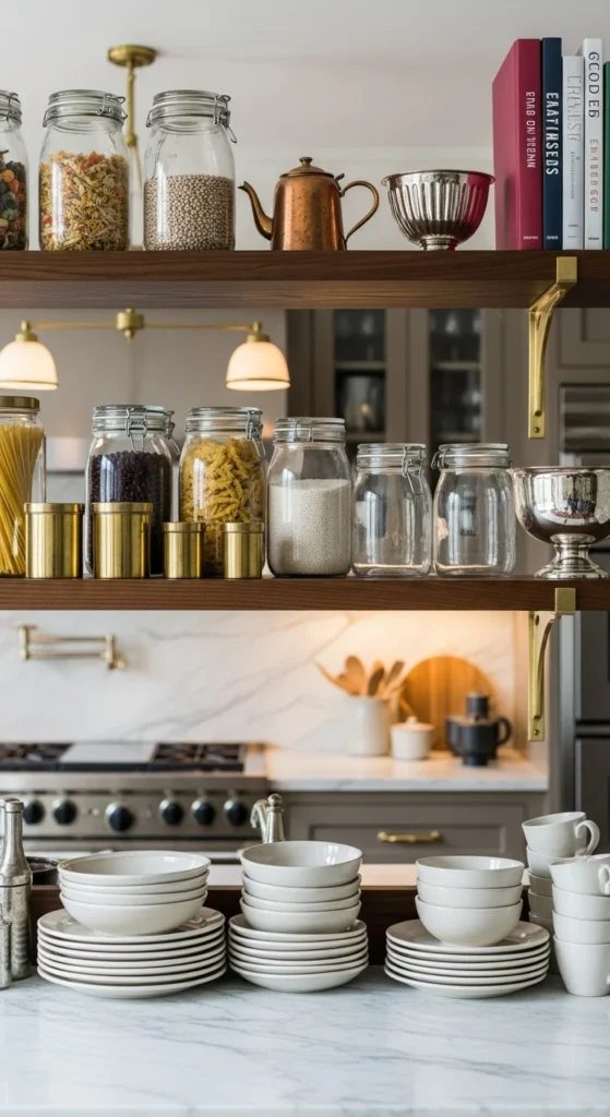 Style With Metallic and Glass Accents