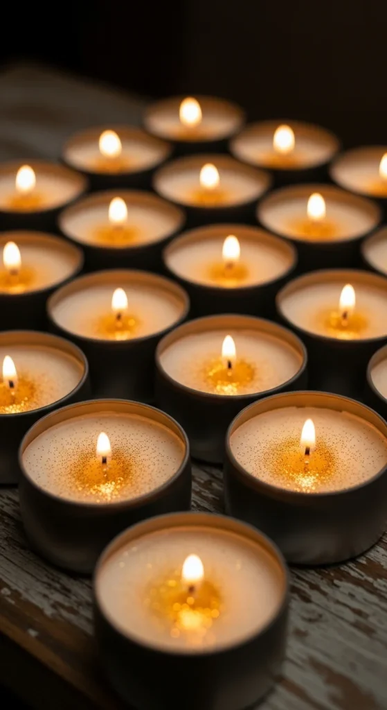 Subtle Glitter Soy Candle Tins