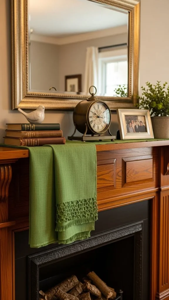 Subtle Green Textile Layer