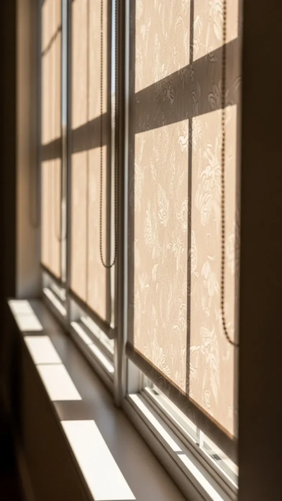 Subtle Patterned Roller Shades
