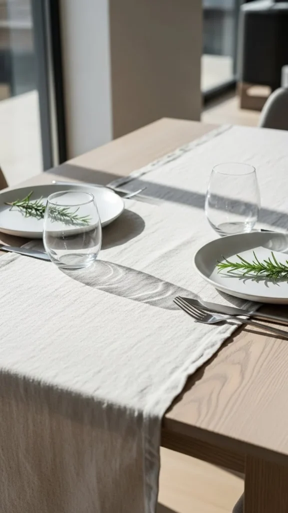 Table Runners That Replace Heavy Cloths