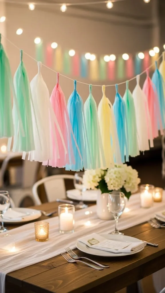 Tassel Banner from Tissue Paper