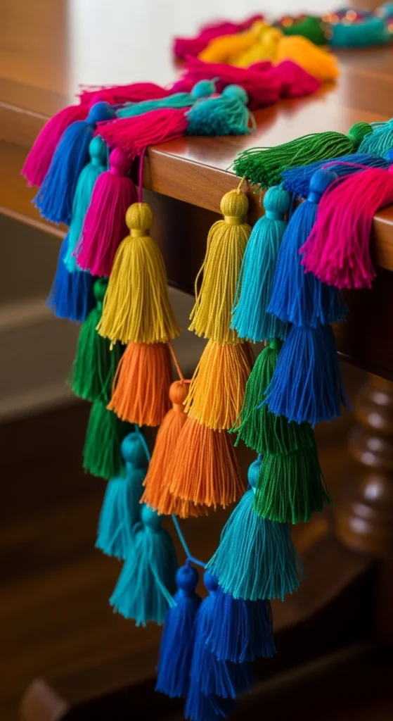 Tassel Garland as Table Decor