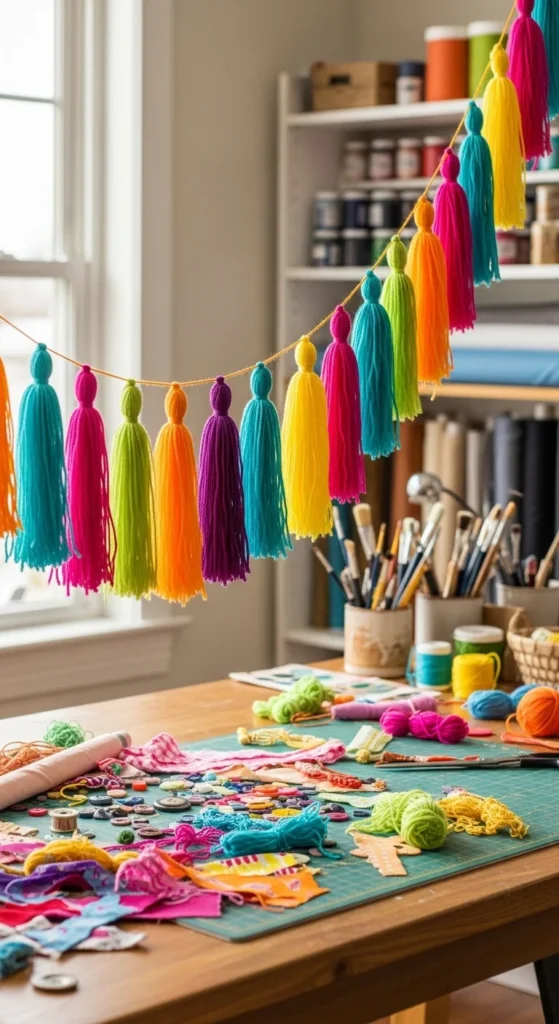 Tassel Garland for Craft Rooms