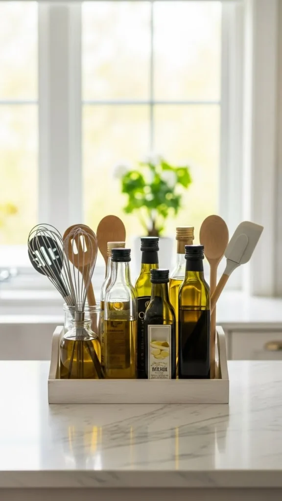 Tray Styling for Oils and Tools