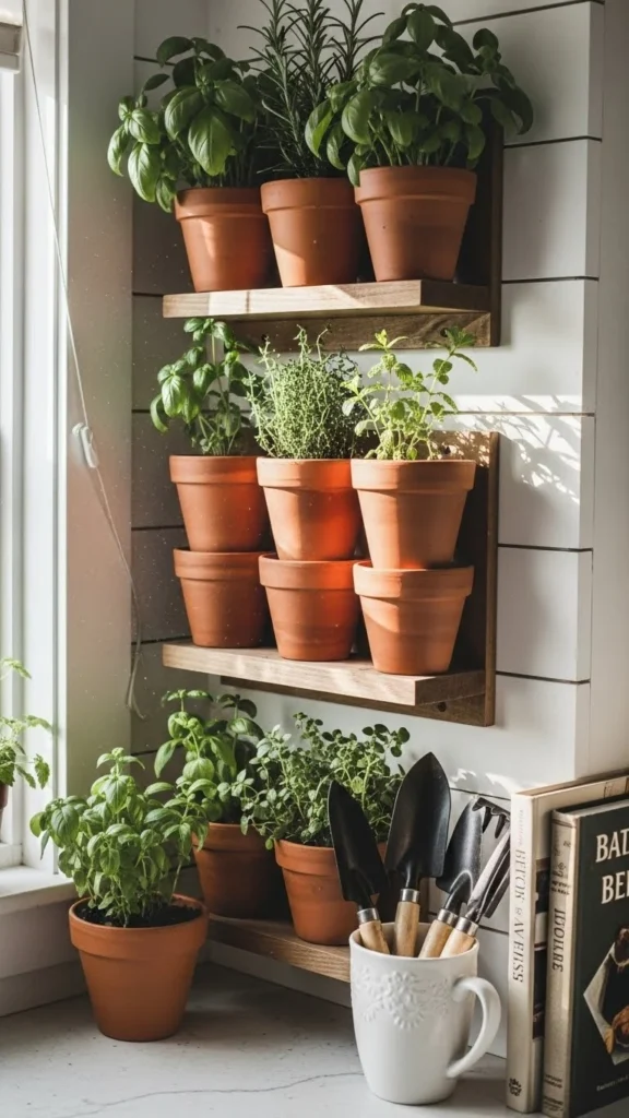 Use Vertical Space to Save Counter Room