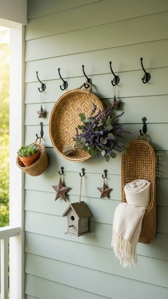 Vertical Decor With Wall Hooks