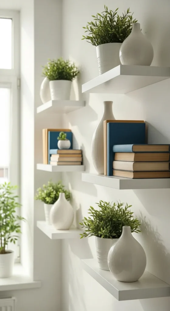 Vertical Floating Shelves