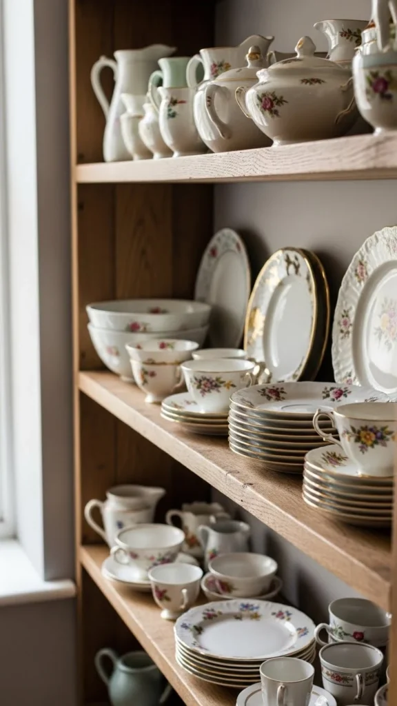 Vintage Crockery Displays