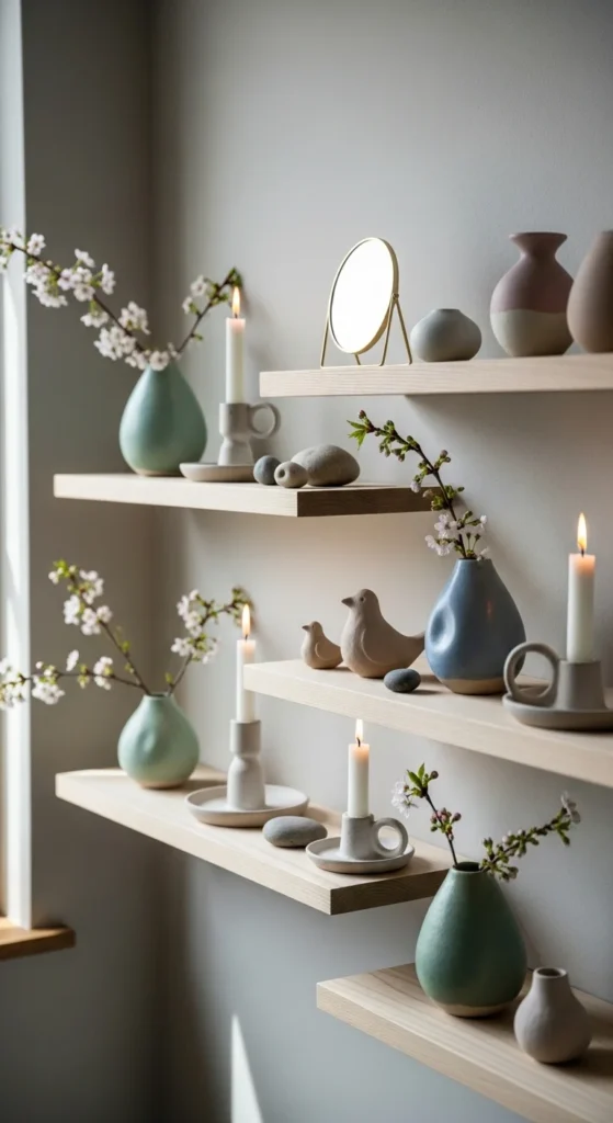 Wall-Mounted Display Ledges for Objects