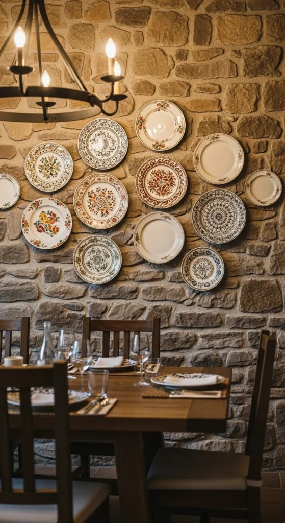 Wall-Mounted Plate Displays